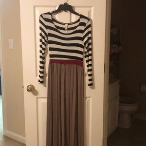Long Striped Dress